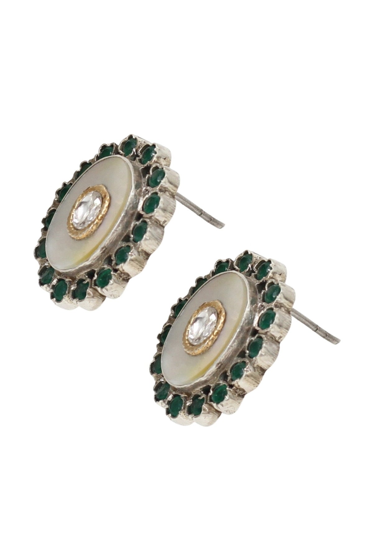 Hydro Stone Embellished Stud Earrings 