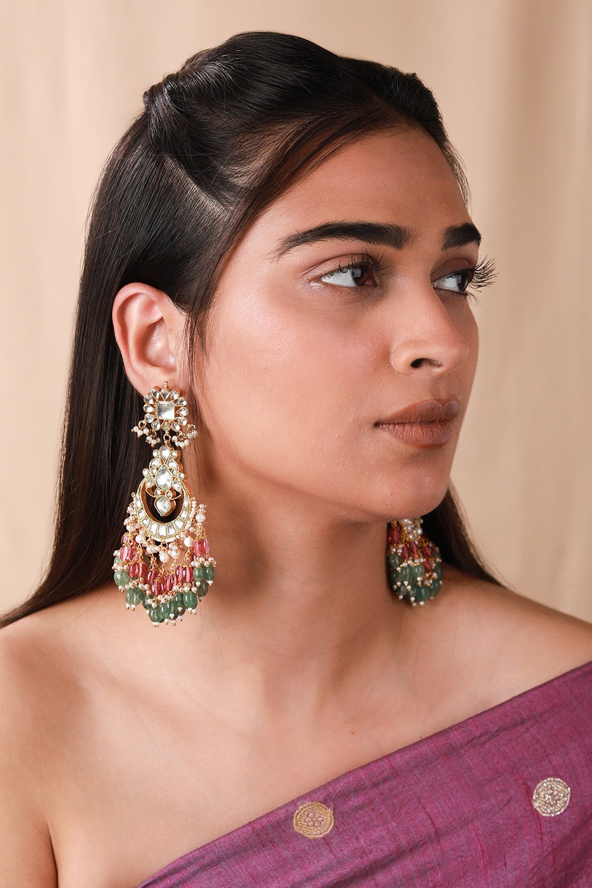 Padma Bloom Embellished Bridal Necklace Set 