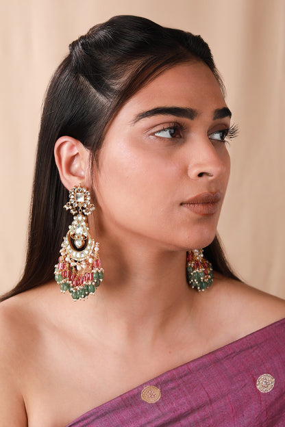 Padma Bloom Embellished Bridal Necklace Set 