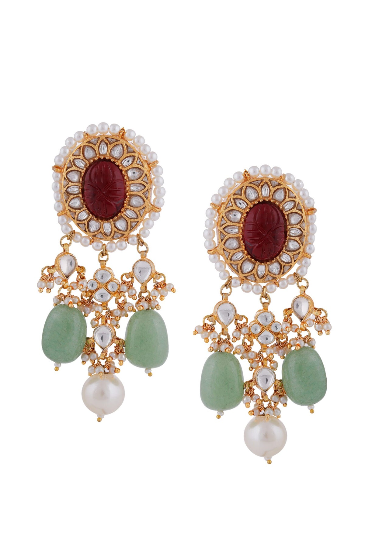 Phoolista Jadau Kundan & Stone Embellished Choker Set 