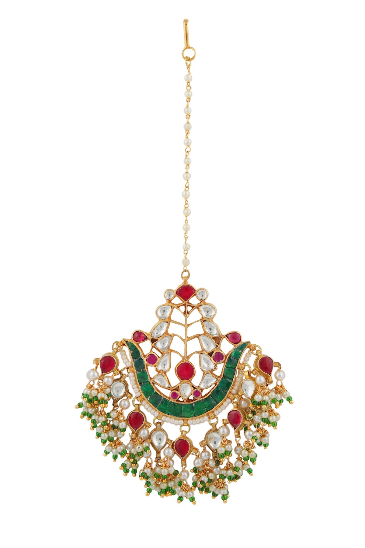 Jadtar Stone Embellished Maangtikka 
