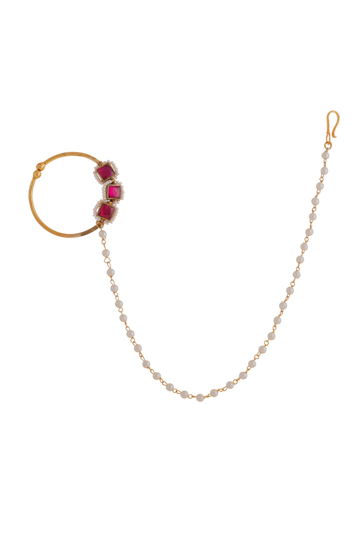 Square Motif Nose Ring 