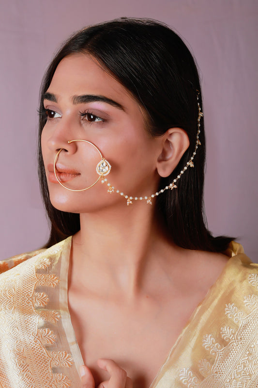 Stone Embellished Nose Ring 