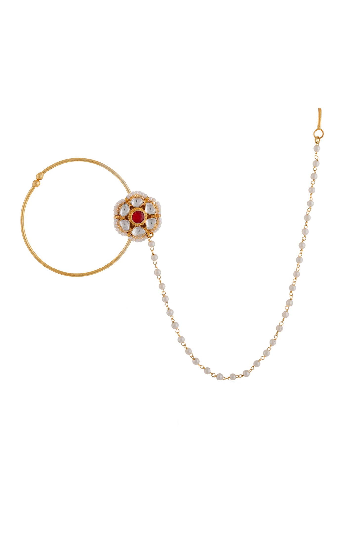 Floret Motif Nose Ring 