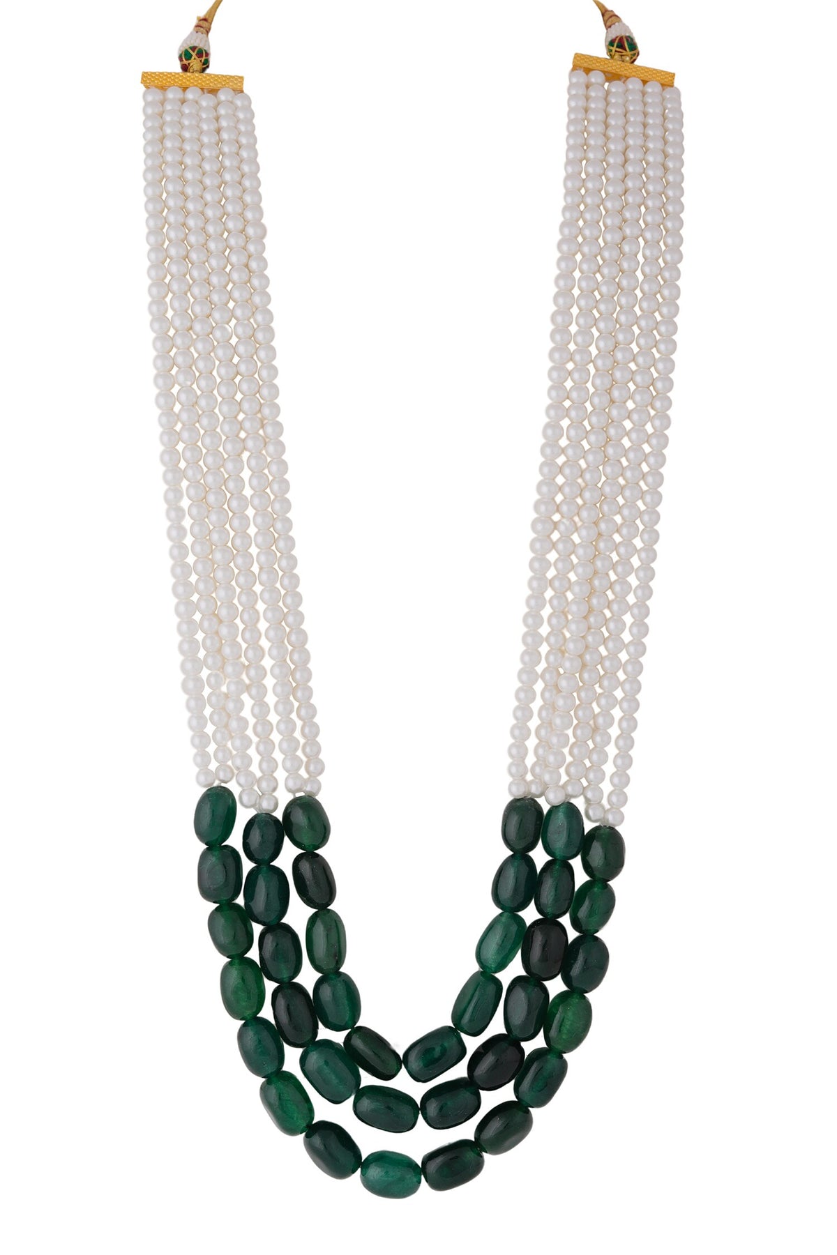 Pearl Embellished Layered Mala 