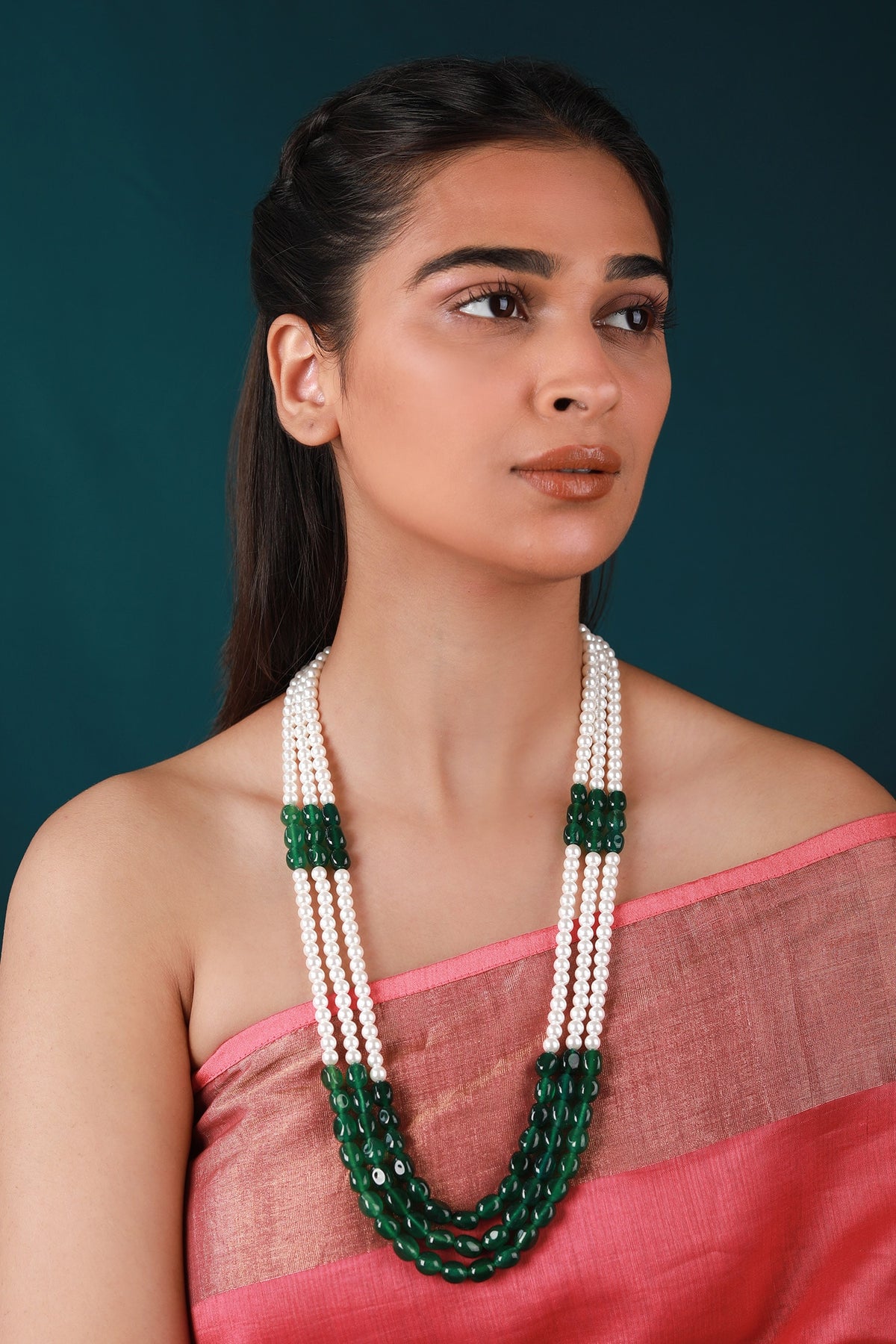 Bead Embellished Three Layered Mala 