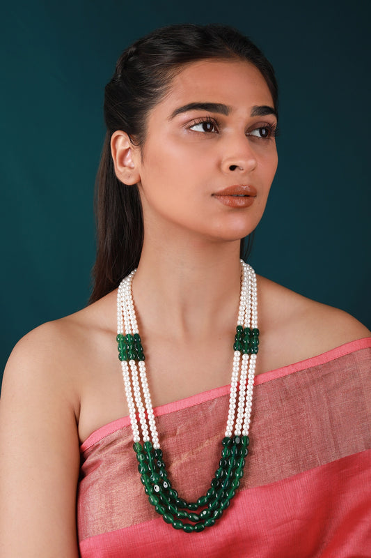 Bead Embellished Three Layered Mala 