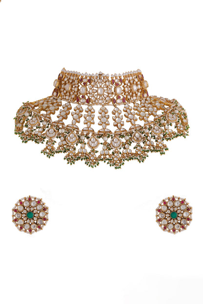 Stone Studded Choker Set 
