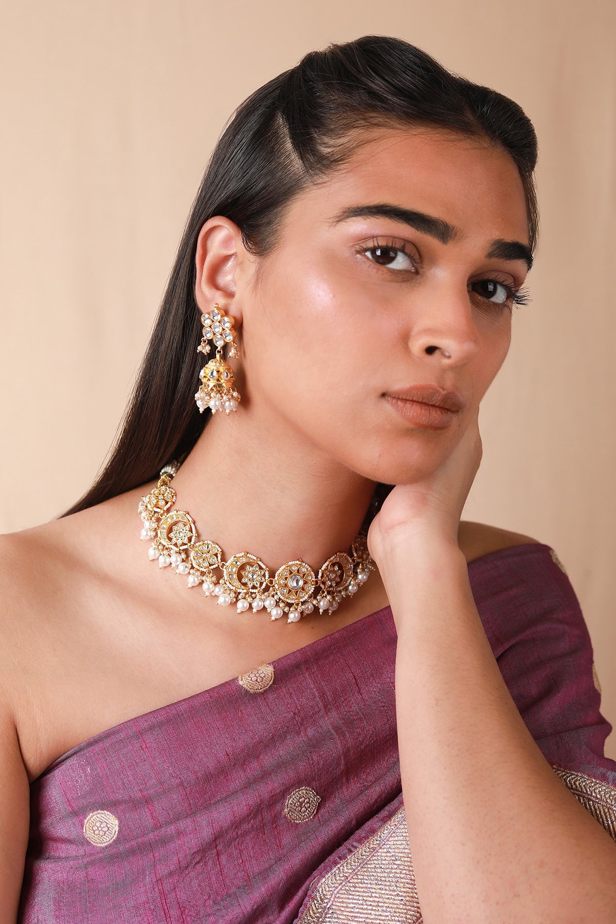 Kundan Embellished Choker Set 