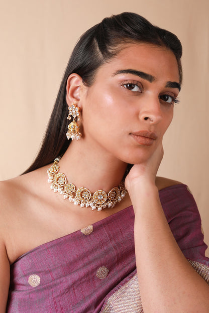 Kundan Embellished Choker Set 