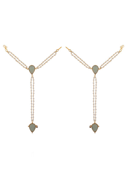 Pearl Embellished Hand Harness - Set of 2 