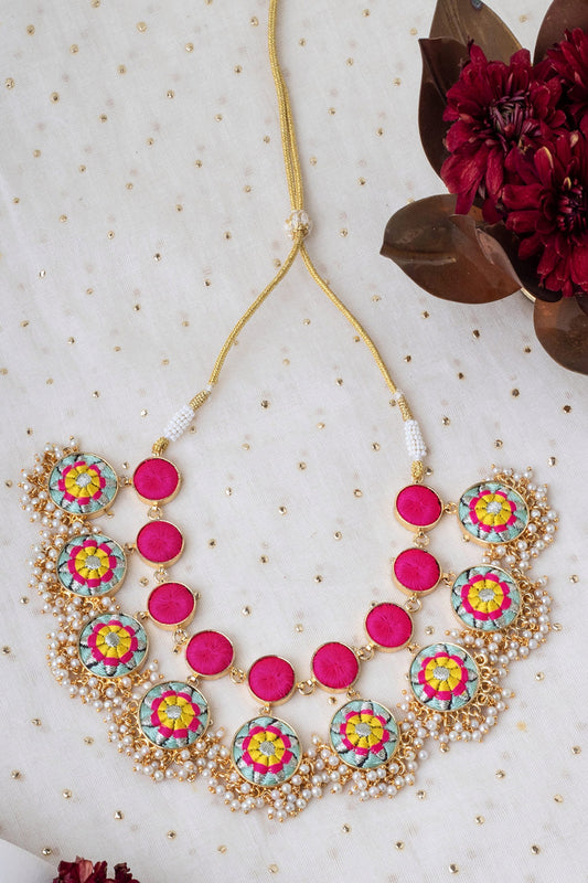 Baby Blue Lotus Necklace 