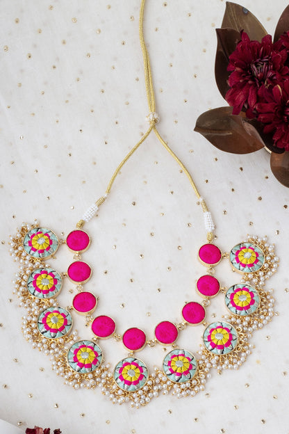 Baby Blue Lotus Necklace 