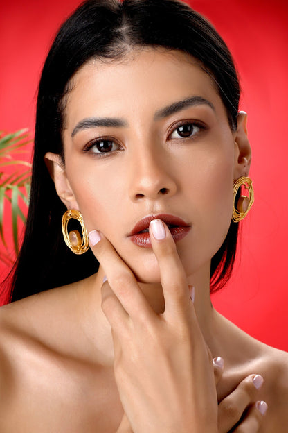 Jaan-E-Jaan Embellished Nest Earrings 