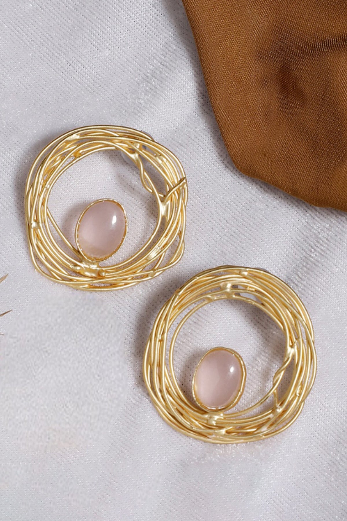 Jaan-E-Jaan Embellished Nest Earrings 