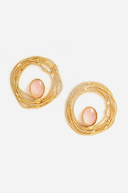 Jaan-E-Jaan Embellished Nest Earrings 