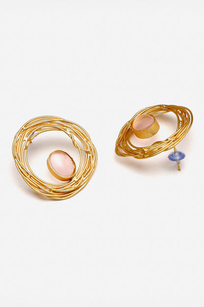 Jaan-E-Jaan Embellished Nest Earrings 