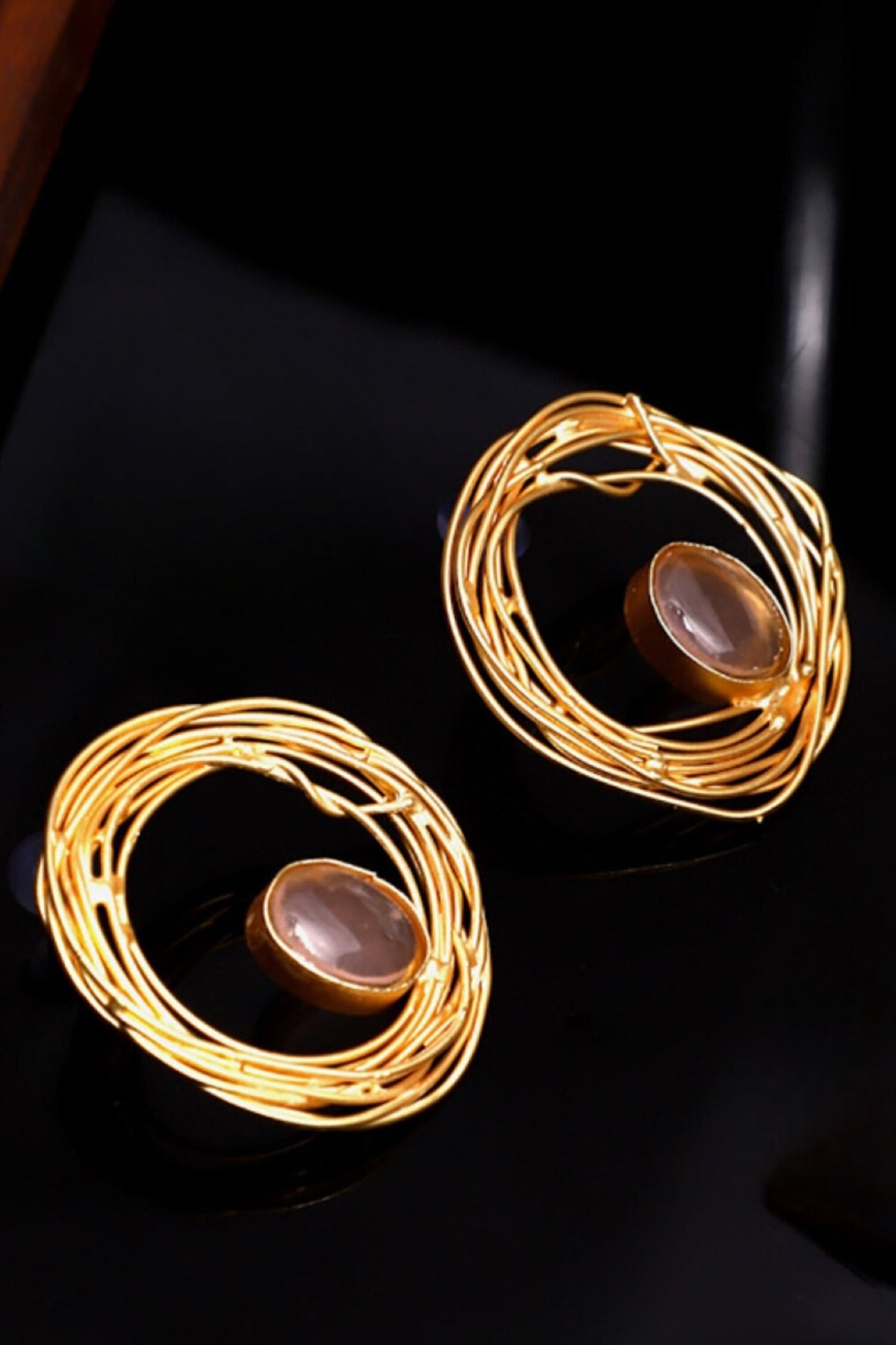 Jaan-E-Jaan Embellished Nest Earrings 