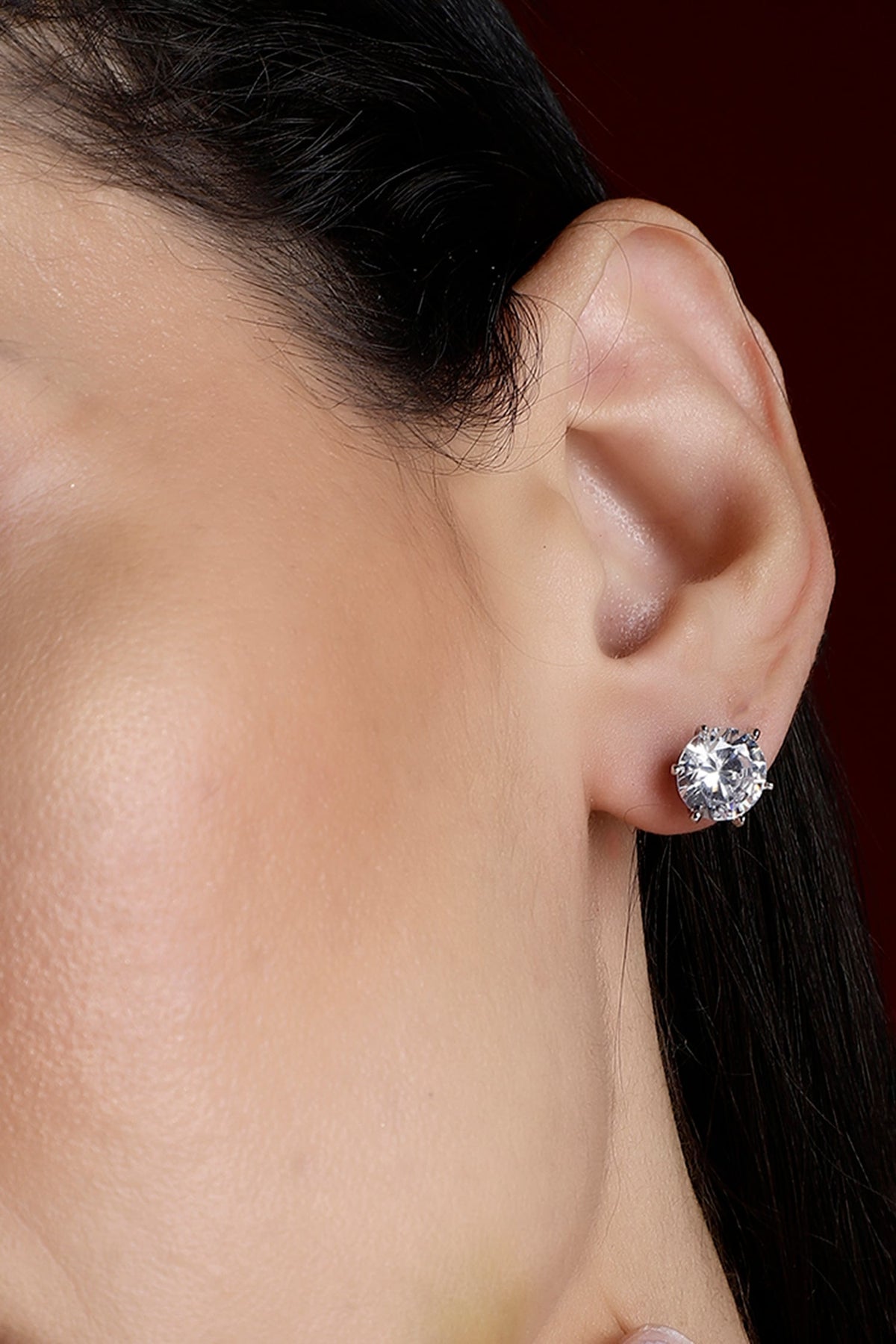 Dhatu Solitaire Stud Earrings 