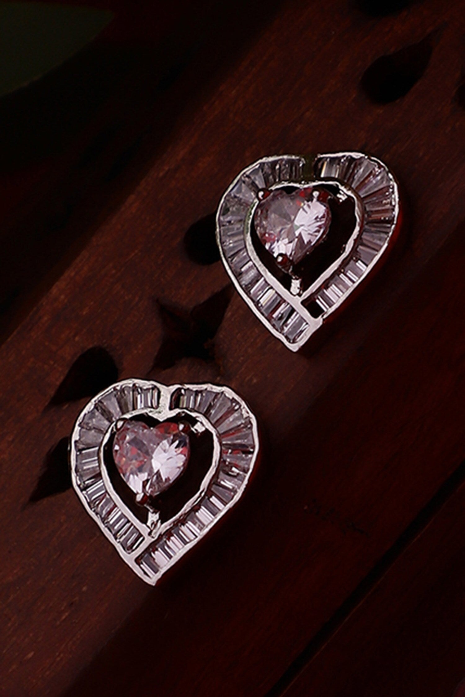 Kali Heart Stud Earrings 