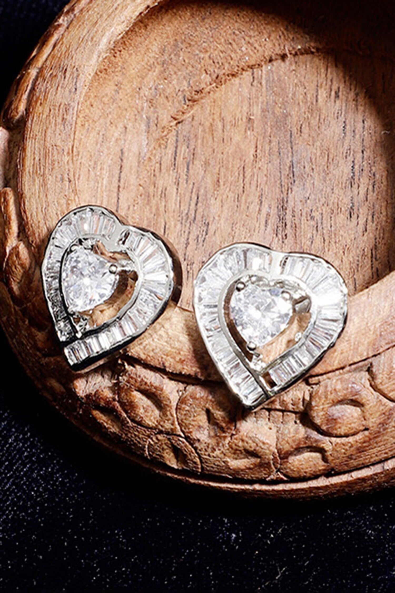 Kali Heart Stud Earrings 
