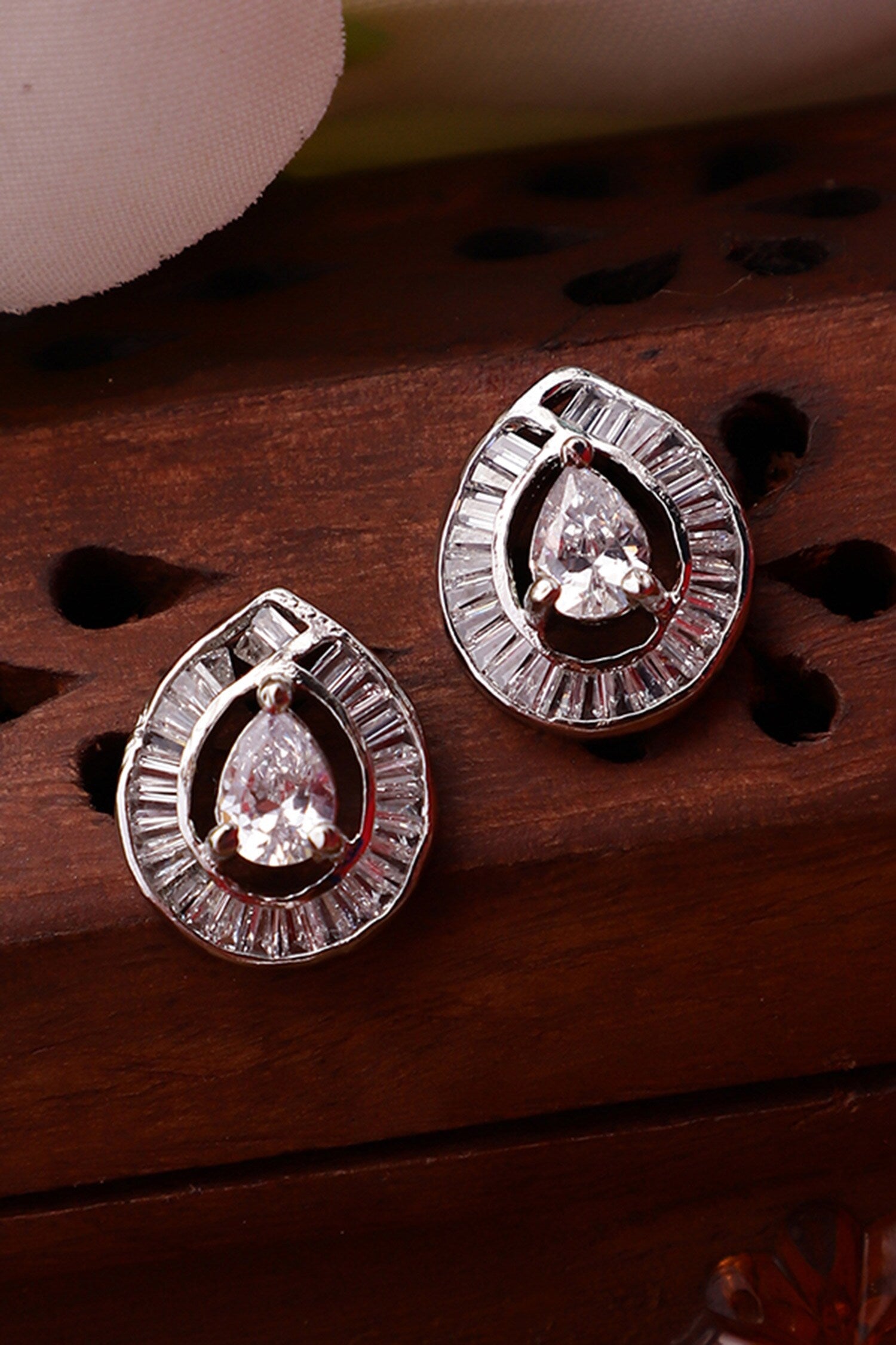 Khushboo Pear Stud Earrings 