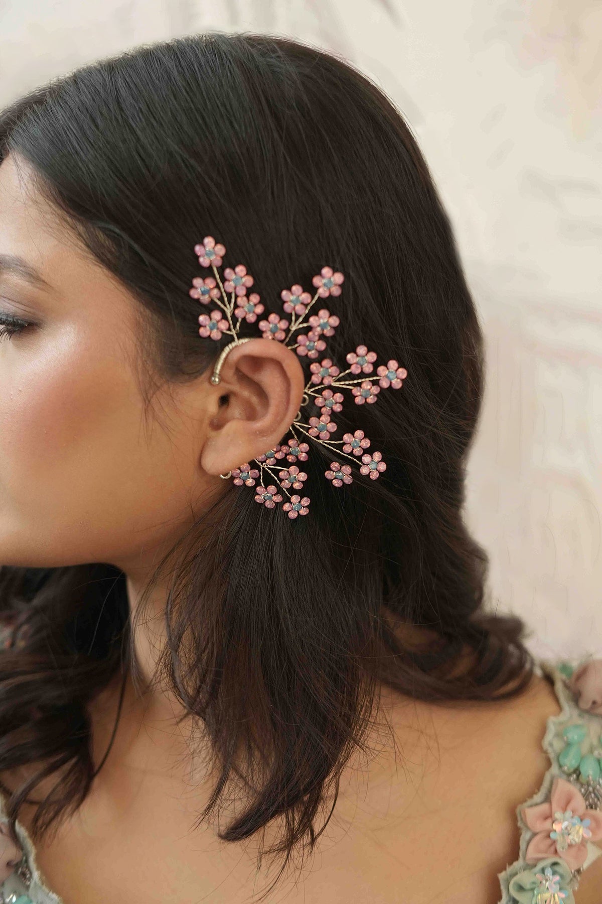 Ashya Snowflake Blossom Earcuffs 
