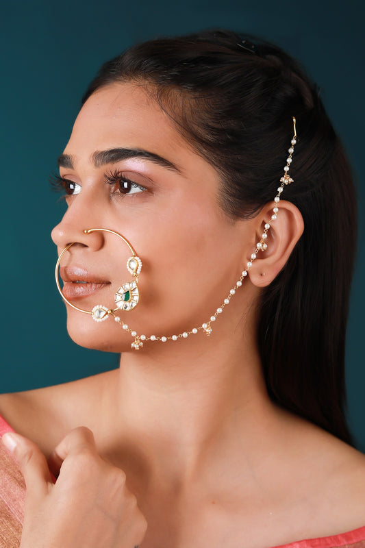 Tear Drop Motif Nose Ring 