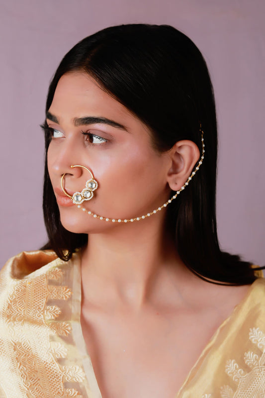 Geometric Motif Nose Ring 