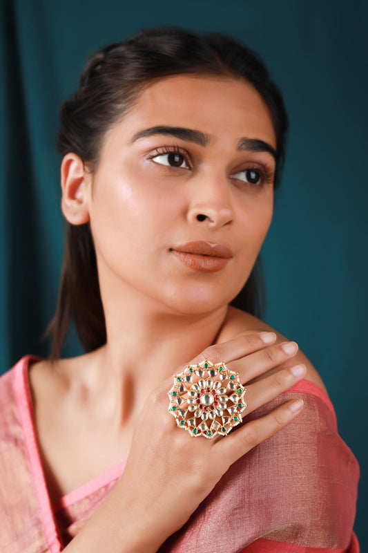 Floral Carved Ring 