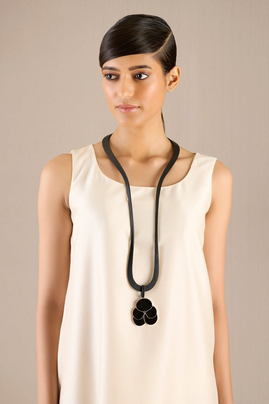 Nadira Leather Pendant Necklace 