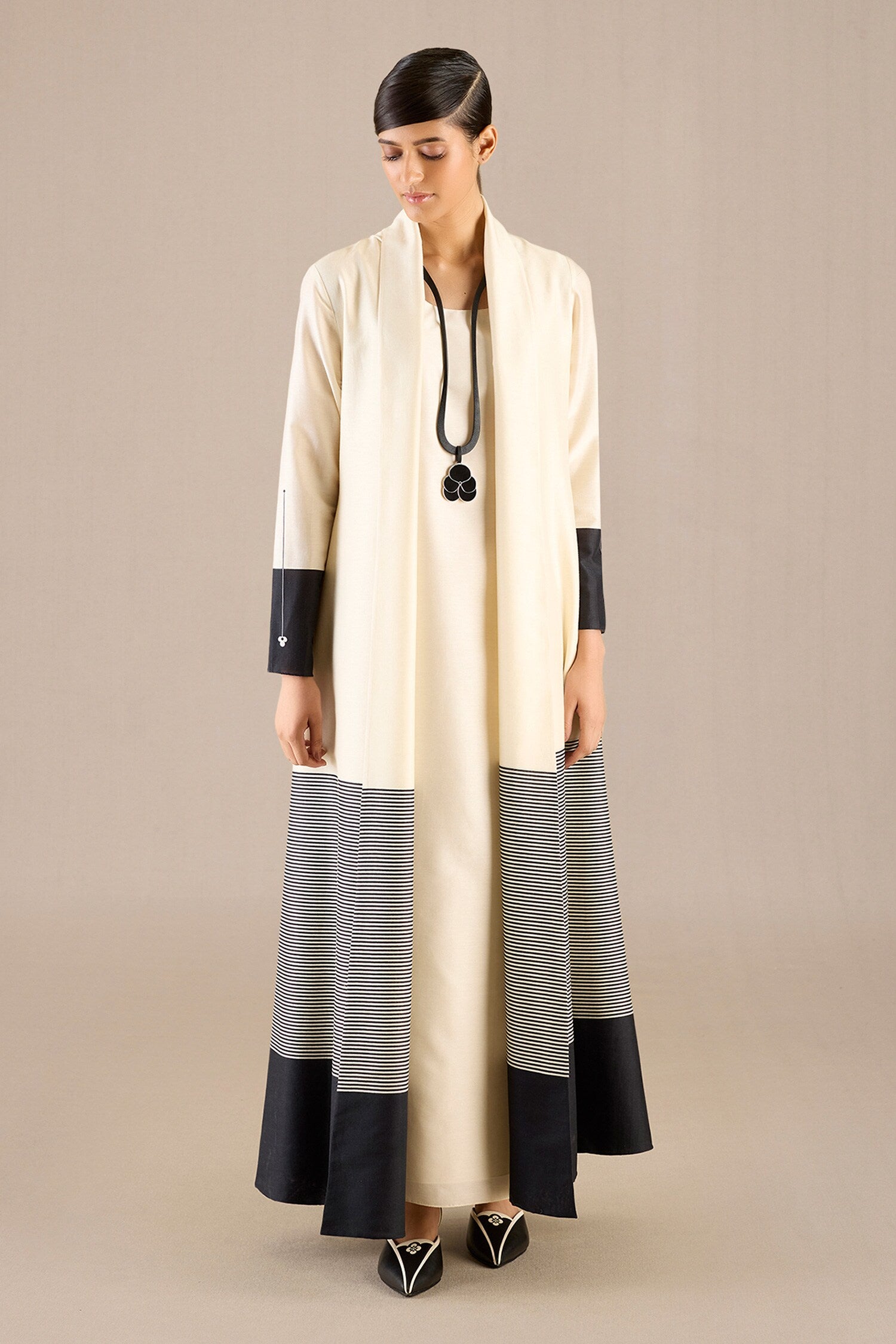 Nadira Leather Pendant Necklace 