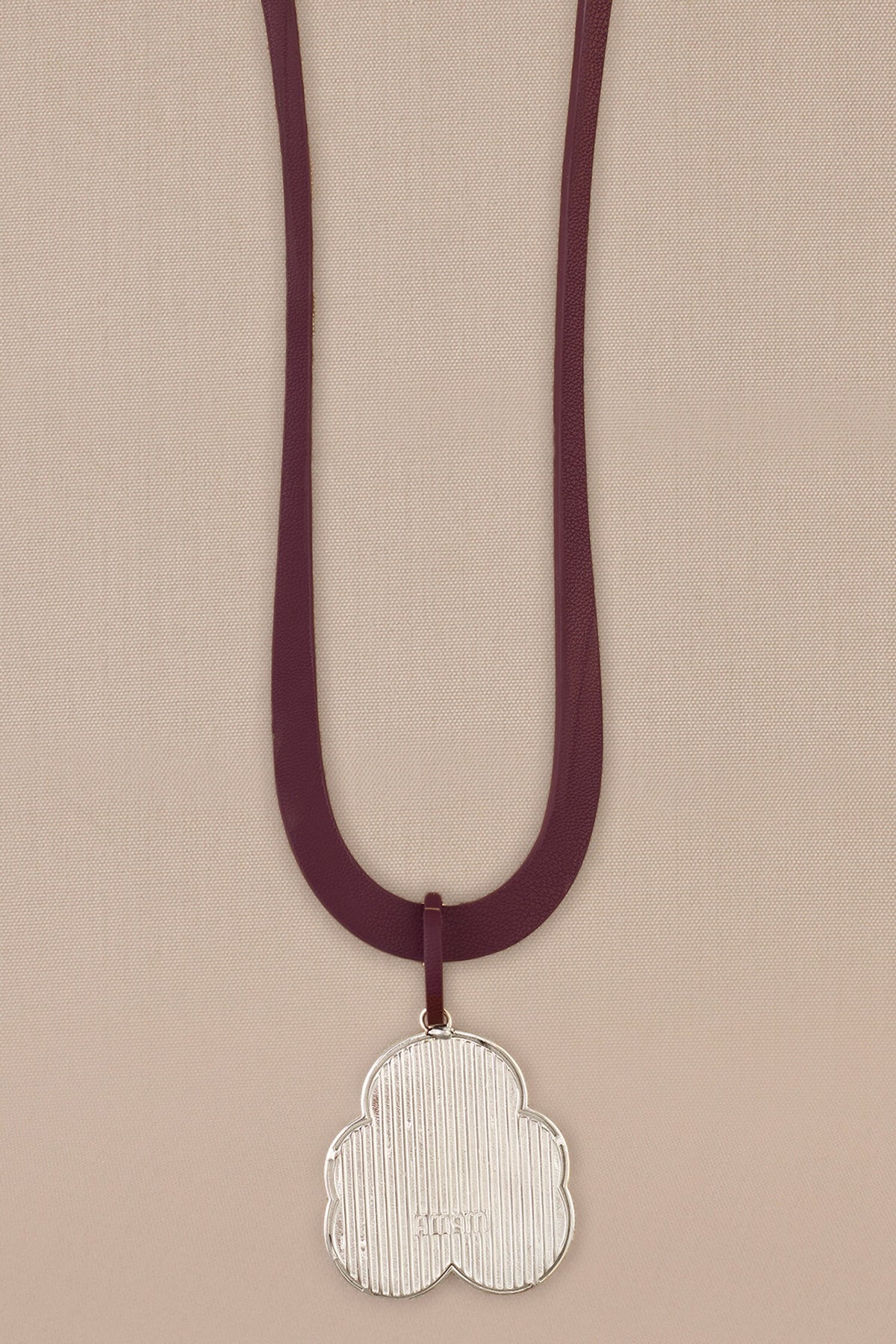 Nadira Leather Strap Pendant Necklace 