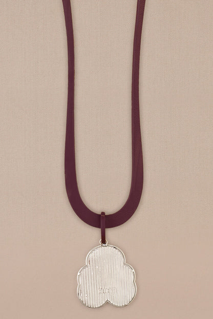 Nadira Leather Strap Pendant Necklace 