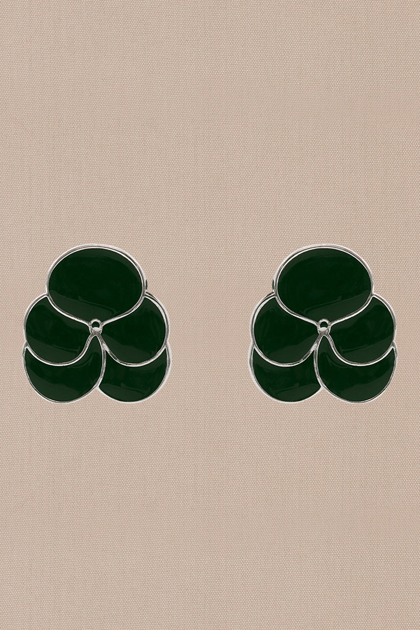 Ismat Enameled Stud Earrings 