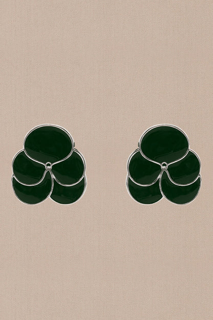 Ismat Enameled Stud Earrings 