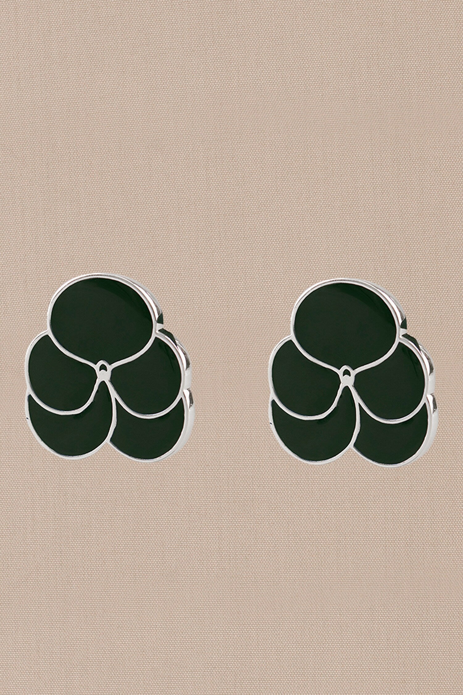 Ismat Enameled Stud Earrings 