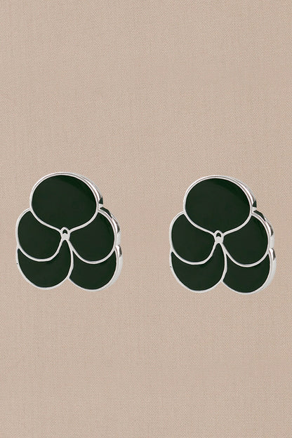 Ismat Enameled Stud Earrings 