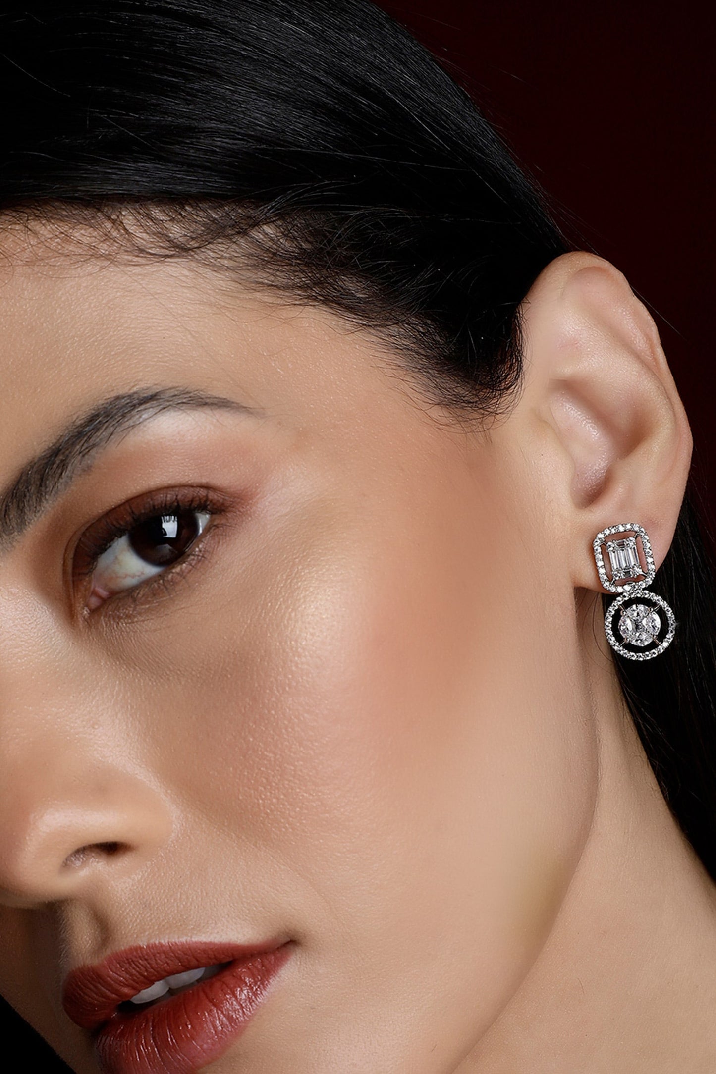 Rosi Geometric Drop Earrings 