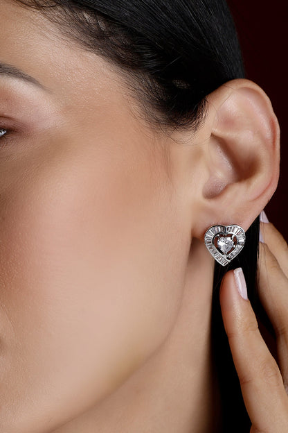 Kali Heart Stud Earrings 