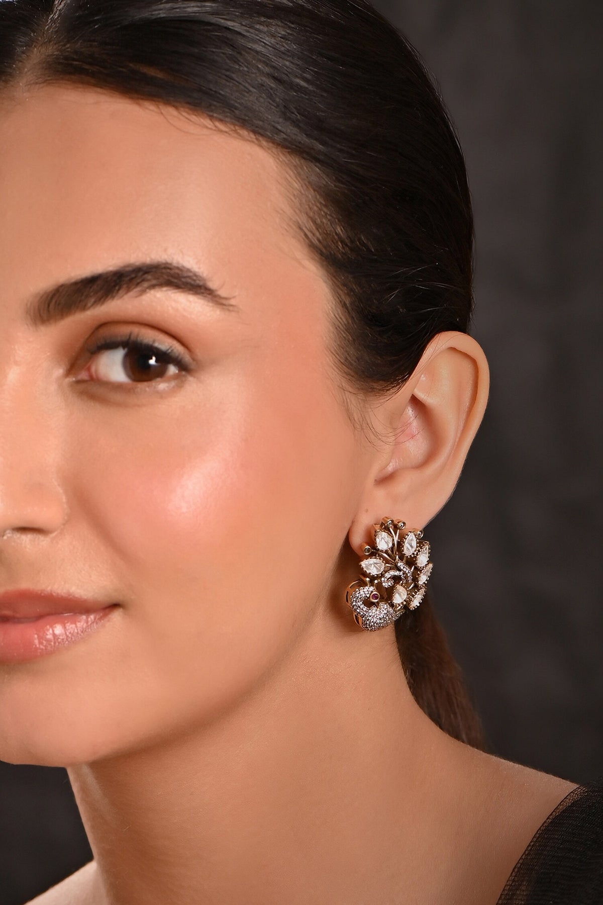 Peacock Shaped Earrings 