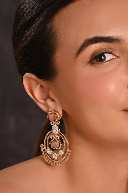 Zirconia Embellished Earrings 