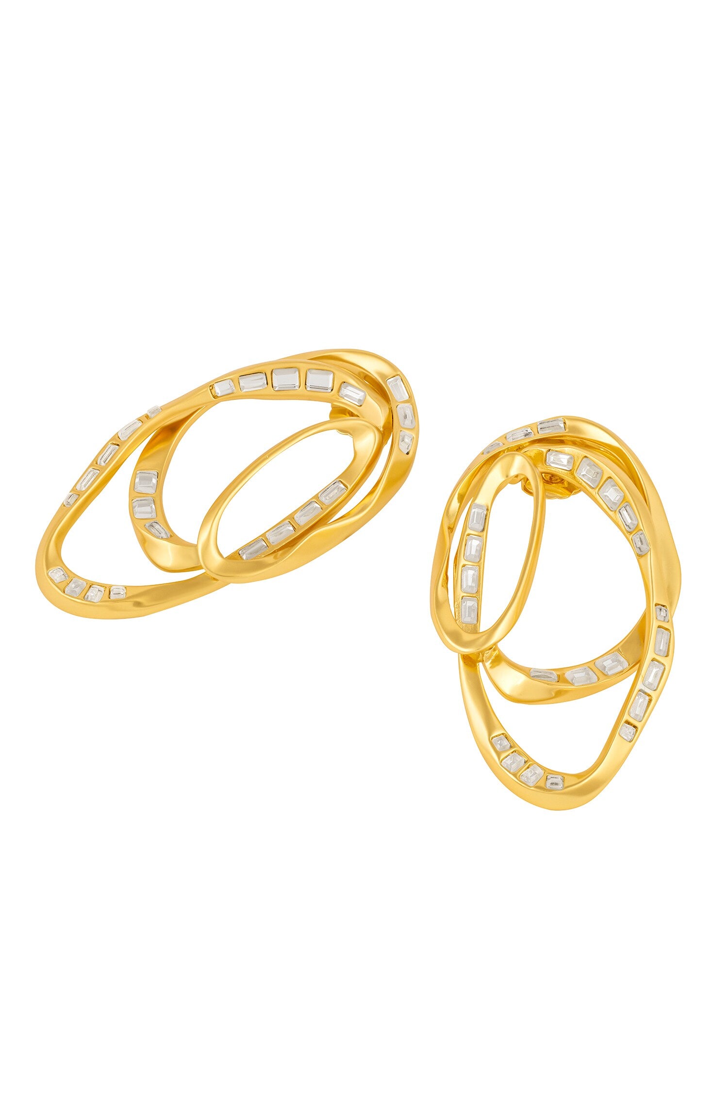 Triple The Joy Embellished Earrings 