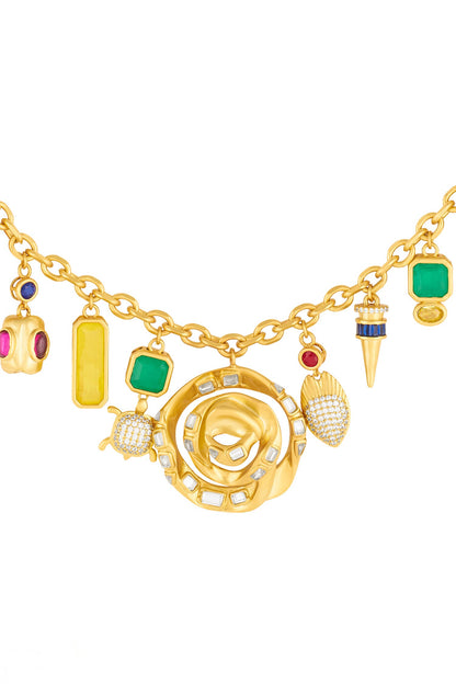 Charm Tassel Necklace 