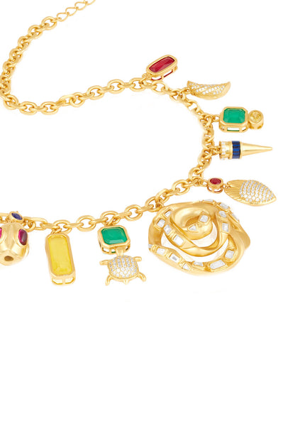 Charm Tassel Necklace 