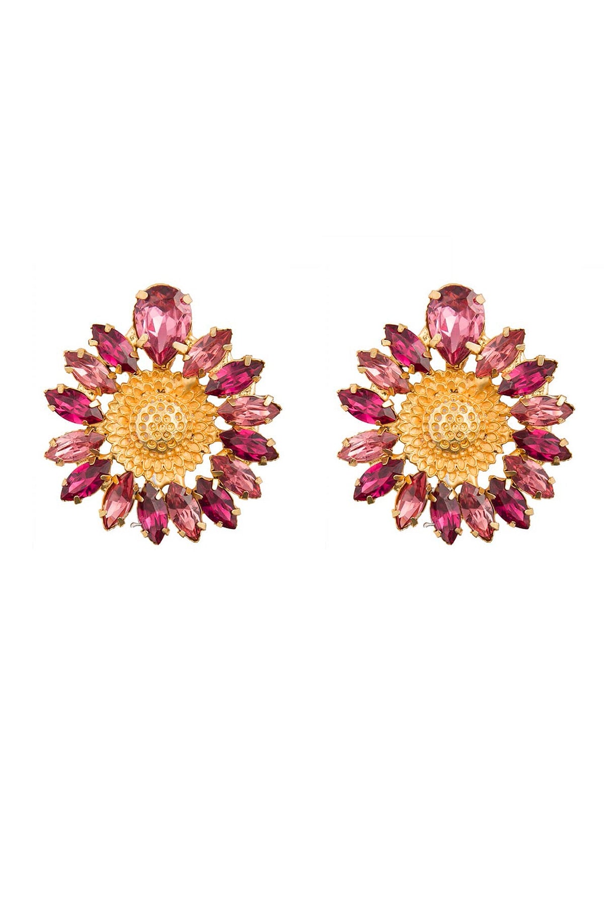 Floral Carved Studs 