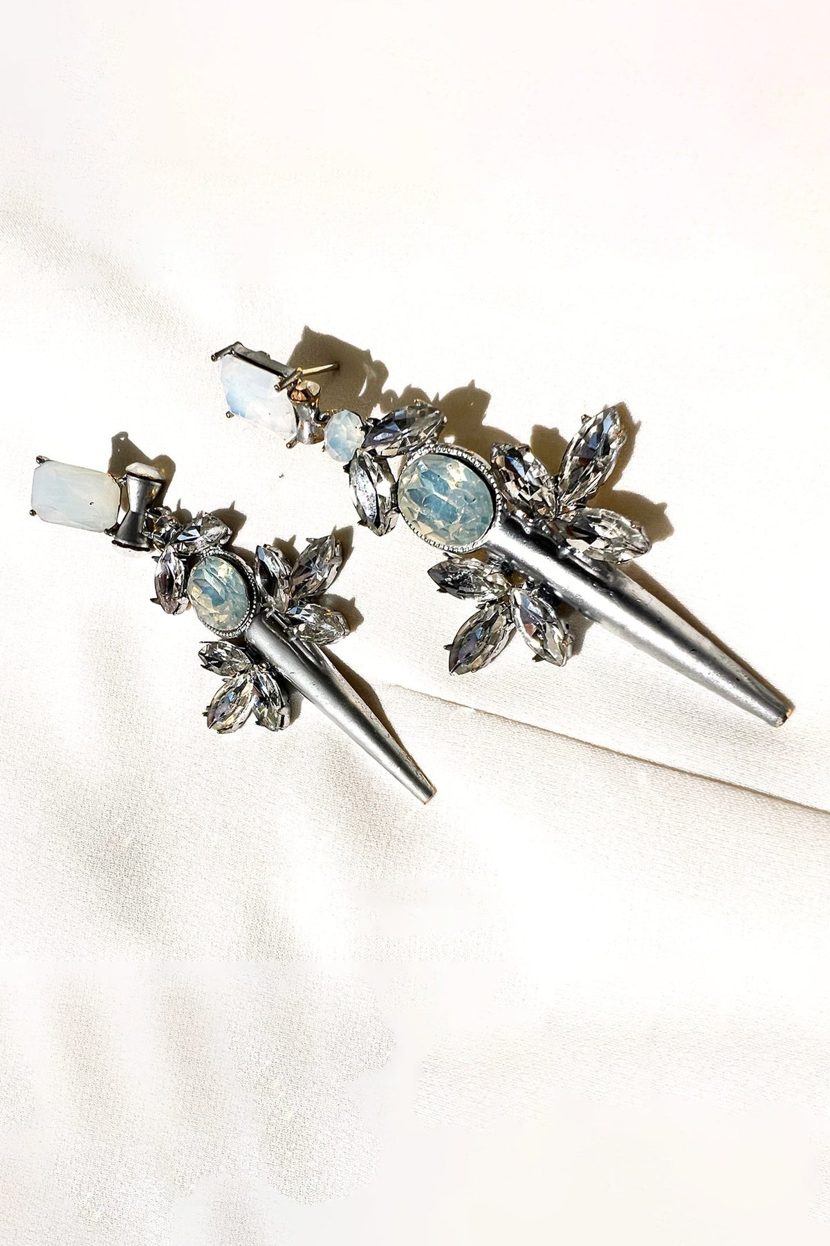 Abstract Vitis Vinifera Carved Earrings 