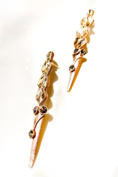Abstract Vitis Vinifera Earrings 