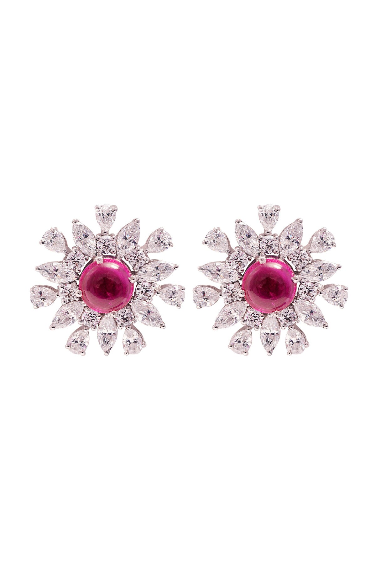 Spring Muse Stone Embellished Earrings 