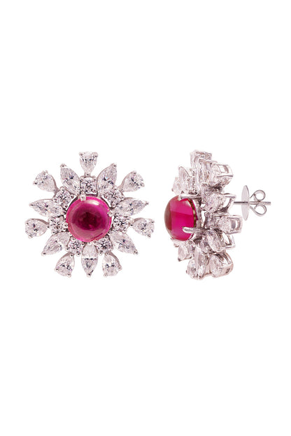Spring Muse Stone Embellished Earrings 